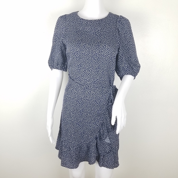 & Other Stories Polka Dot Ruffle Wrap Dress Size 2 - Picture 1 of 14